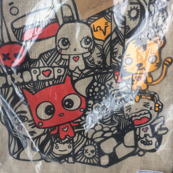 Eco-Linen Machine Washable & Dishwasher Safe Lunch Bag/Backpack Combo - Picture 2 of 5